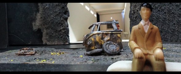 Projet scénographie autour de "Tristesse animal noir"