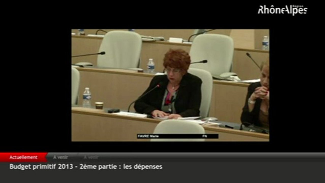 Marie Favre (FN) contre la "Démocratie participative"