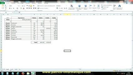 Tuto Excel 2010 - Gestion des feuilles - Extrait
