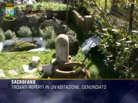 Reperti archeologici in casa, denunciato