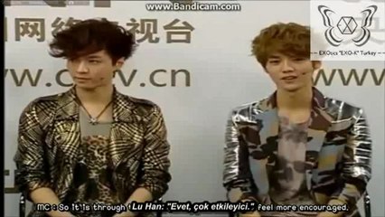 [TR SUB/PART 5/6] 120607 EXO-M "StarTalk" CCTV Röportajı
