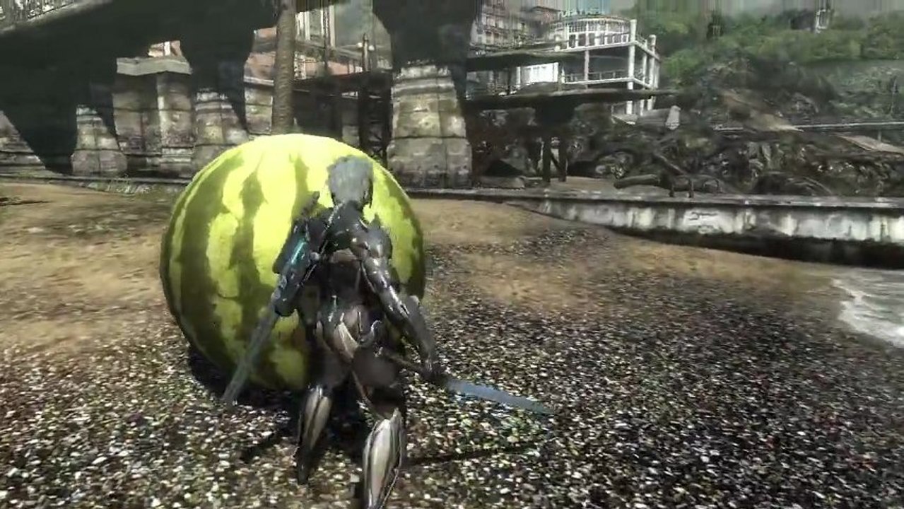 Metal Gear Rising : Revengeance - Découpes de pastèques