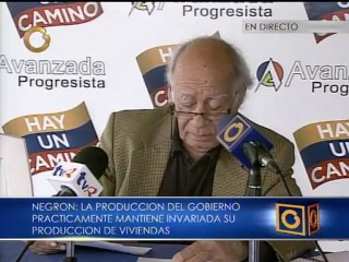 MUD asegura que la gente es la que está resolviendo su problema de vivienda