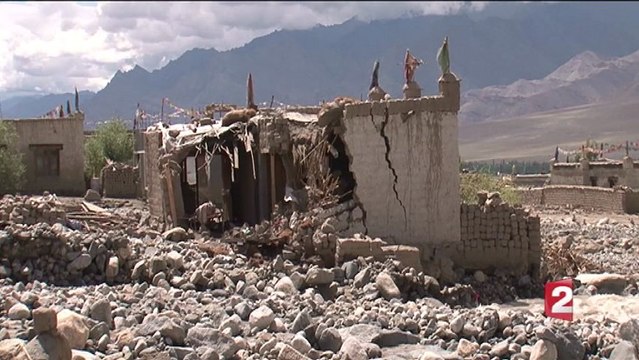 Inondations au Ladakh : Un village dévasté .