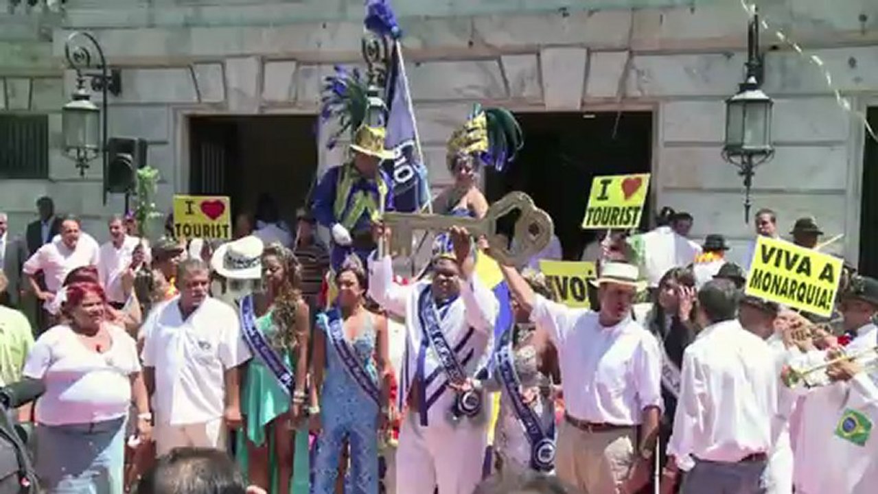 Der Karnevalskönig von Rio - ganz privat