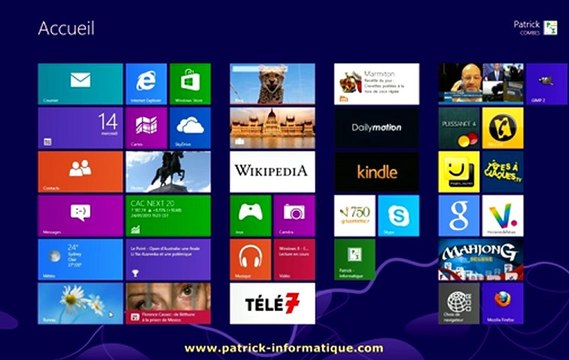 Tuto Windows 8 - Créer raccourcis bureau vers Site Web - Extrait