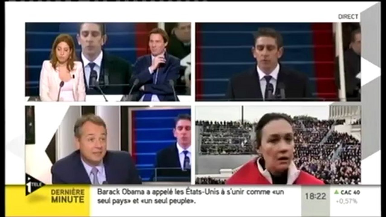 Philippe Karsenty sur I Télé  lors de l'investiture d'Obama Sous titré