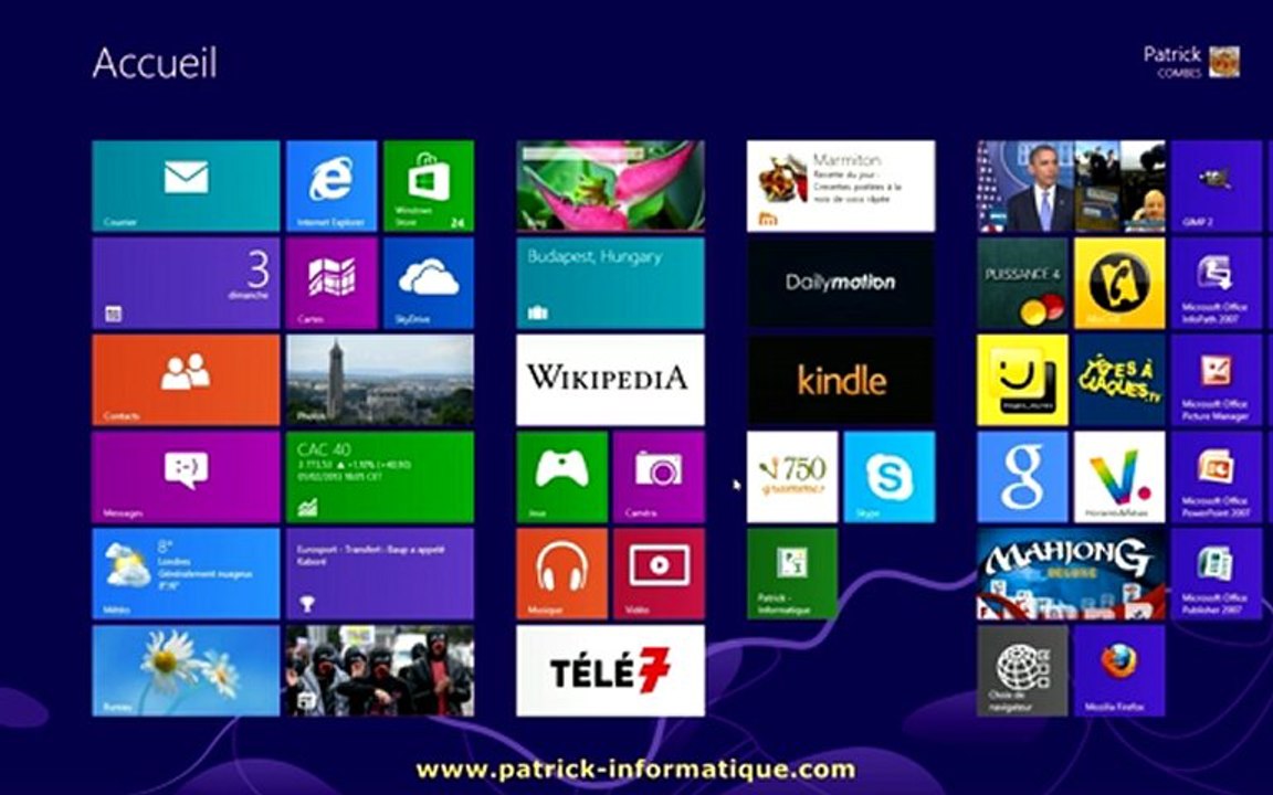Tuto Windows 8 - Gestion des favoris App IE - Extrait