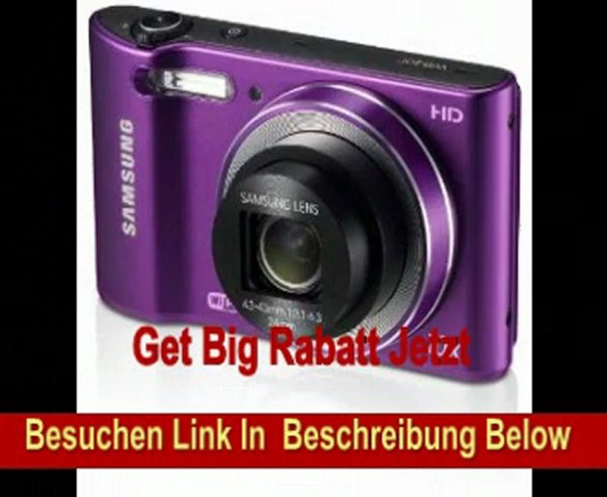 Samsung WB30F Smart-Digitalkamera (16,2 Megapixel, 10-fach opt. Zoom, 7,6 cm (3 Zoll) LCD-Display, bildstabilisiert, WiFi) violett