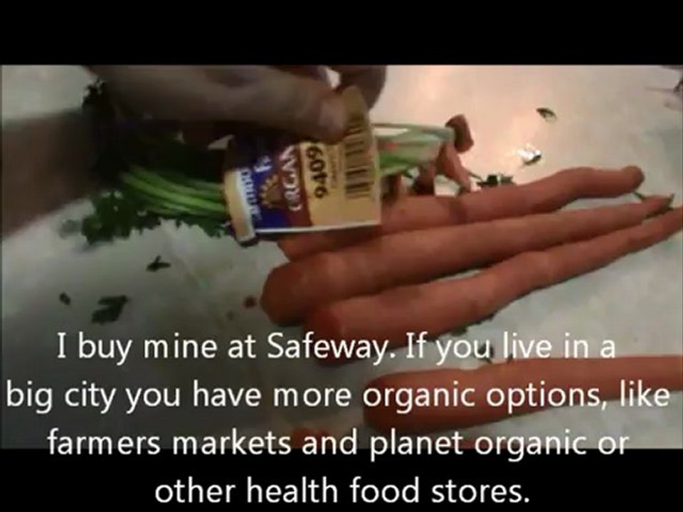 How to make organic carrots baby food with a baby bullet