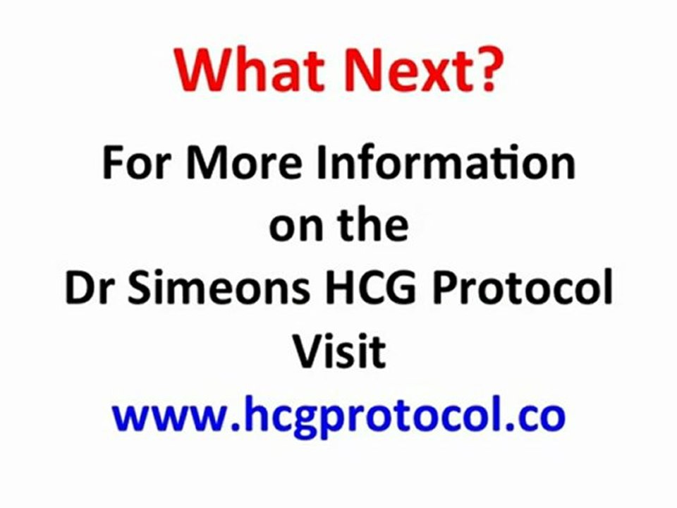 HCG Dr Simeons Protocol