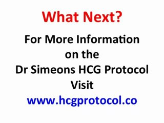HCG Dr Simeons Protocol