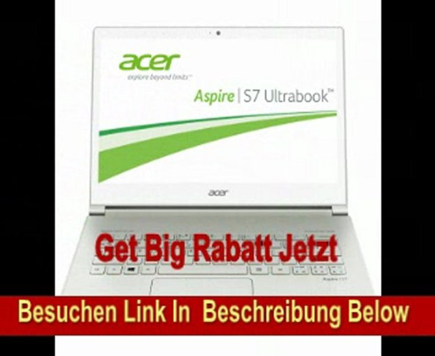 Acer Aspire S7-391-73514G25aws 33,8 cm (13,3 Zoll) Touch Ultrabook (Intel Core i7 3517U, bis zu 3.00 GHz, 4GB RAM, 256GB SSD, Intel HD 4000, Win 8) weiß