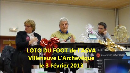 Le Loto du Foot de l'ASVA 3 février 2013