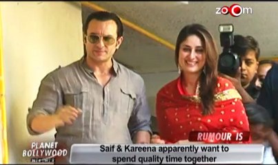 Saif & Kareena apparently want to spend quality time together