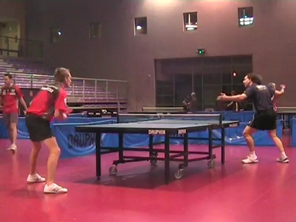Tennis de table - Nicolas G. VS Christophe Junque