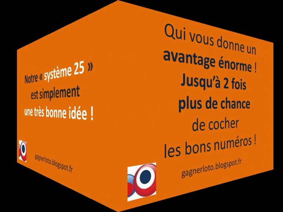 TIRAGE LOTO SAMEDI 16 FÉVRIER  2013 Succès de la méthode loto « système 25 » ?