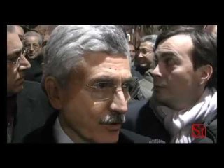 Napoli - D'Alema e Capacchione al Teatro Nuovo (05.02.13)