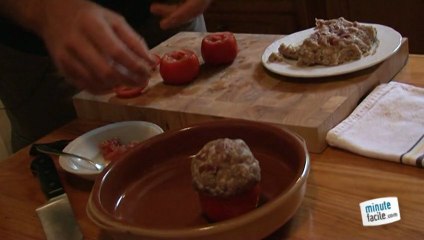 Recette de tomates farcies au jambon de Bayonne