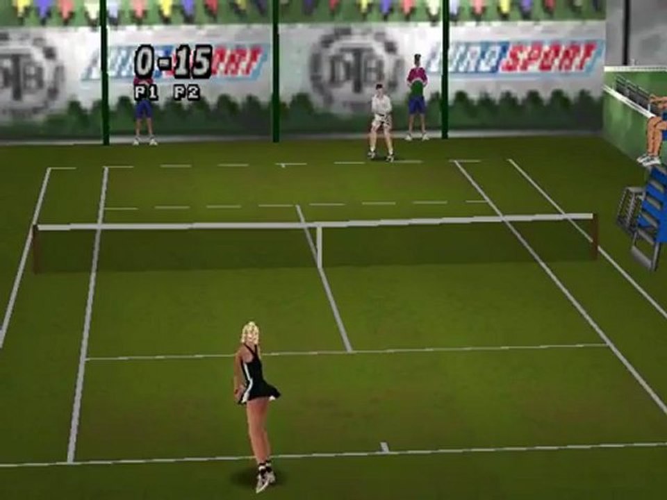 Yannick Noah All Star Tennis '99 : extrait de match