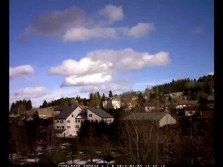 Timlapse au Mazet Saint Voy la journée du 5 février 2013