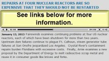 Major Nuclear News this week (Arnie Gundersen 01132013)