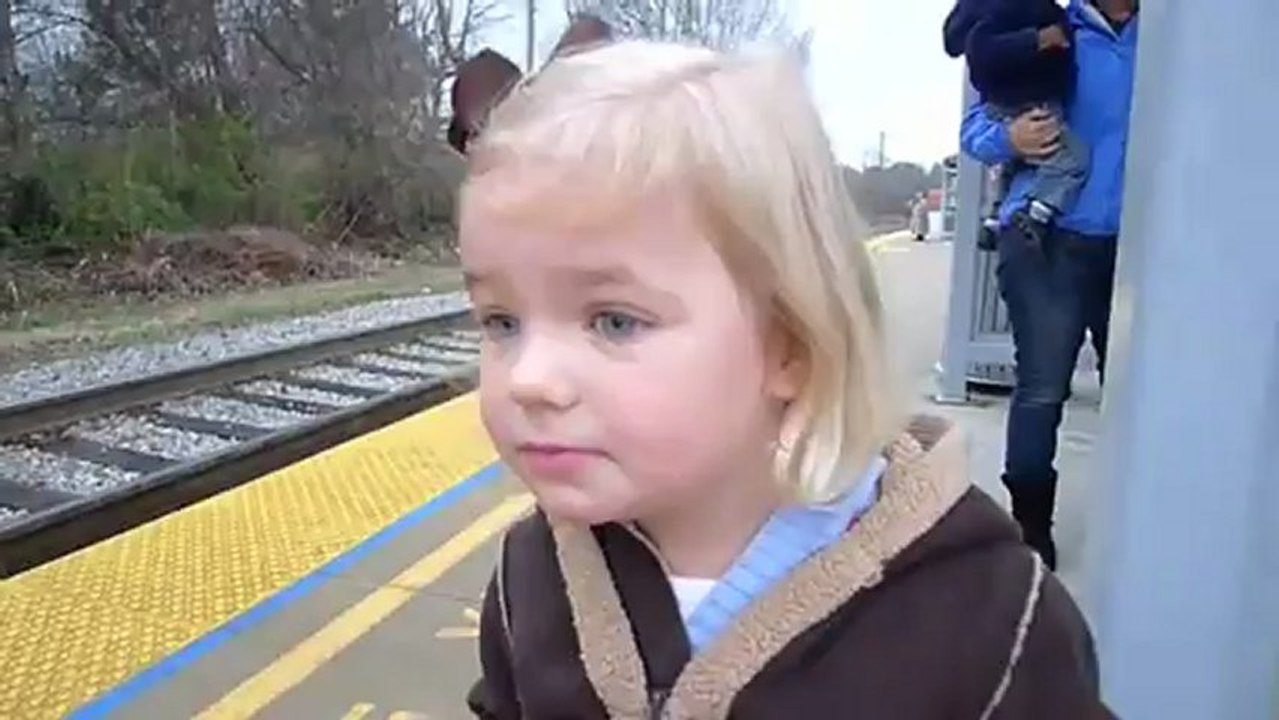 Fascinated by the Train.