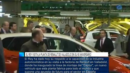 El Rey visita la planta de Renault de Valladolid en su 60 aniversario