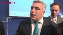 Interview de Frederic Cuvillier, ministre des Transports, au salon Euromaritime