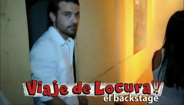 Pedro y Paula backstage de Viaje de Locura - 05 de Febrero