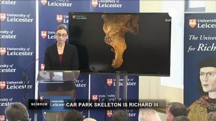 Otoparkta bulunan iskeletin Kral 3. Richard'a ait...