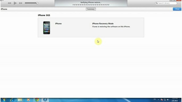 How to Restore iPhone 3gs With Custom Firmware 6.1