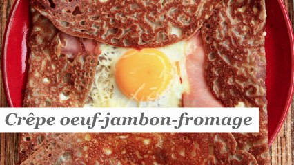 Crêpes oeuf - jambon - fromage - HD