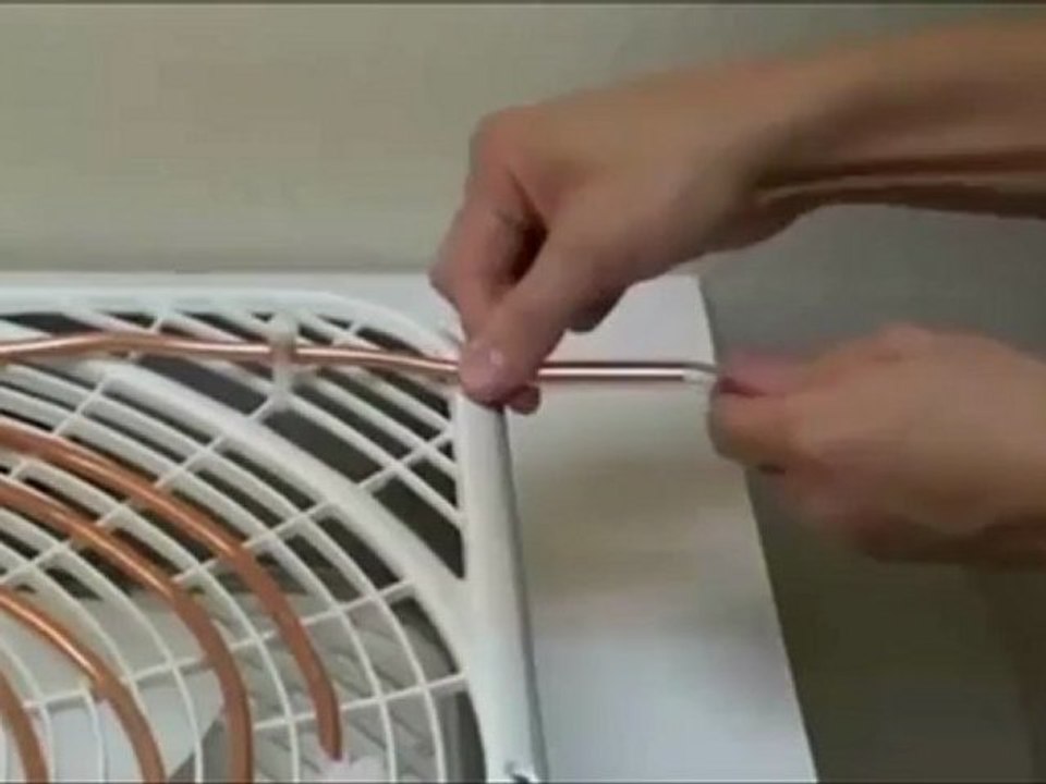 home made air conditioner in Greek with English subs