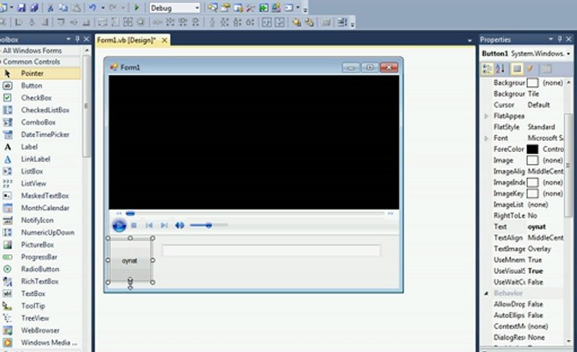 Video Müzik Oynatıcı Yapmak - Vb.Net