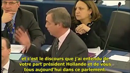 Nigel Farage interpelle François Hollande sur l'intervention au Mali