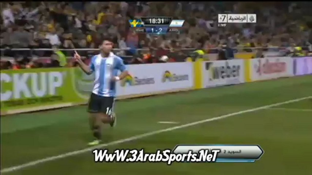 السويد 2 - 3 الارجنتين & مباراة ودية دولية