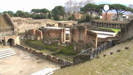 Comienzan las obras de reconstrucción de Pompeya