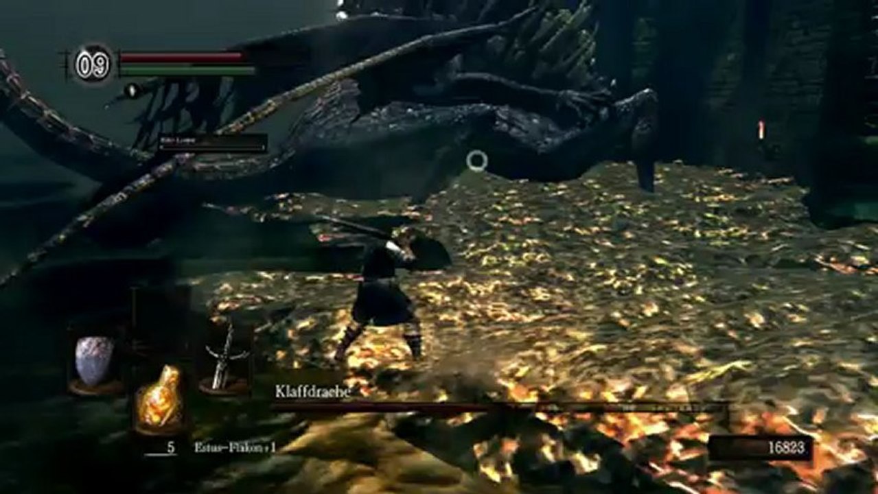 Let's Play Dark Souls [BLIND] (German) Part 55 - Klaffdrachen Fail