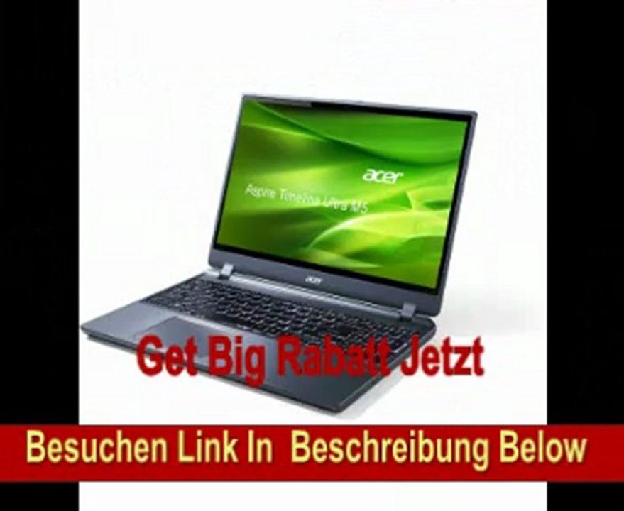 Acer M5-581TG-53314G52MAS 39,6 cm (15,6 Zoll) Notebook (Intel Core i5 3317U, 1,7GHz, 4GB RAM, 500GB HDD, NVIDIA GT640M, DVD, Win 7 HP)