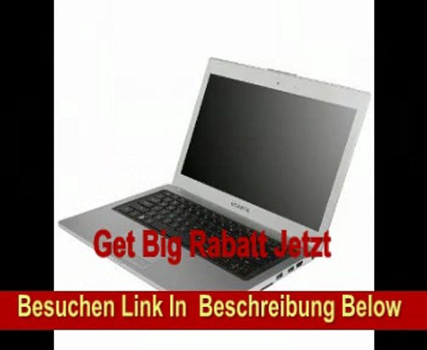 Gigabyte Extreme U2442N 35,8 cm (14 Zoll) Ultrabook (Intel Core i5 3210M, 2,5GHz, 8GB RAM, 128GB SSD + 750GB HDD, 2GB NVIDIA GT640M, Win 7 HP) silber/schwarz