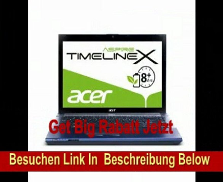 Acer Aspire TimelineX 4830TG Nasty Devil 35,6 cm (14 Zoll) Notebook (Intel Core i7 2620M, 2,7GHz, 8GB RAM, 120GB SSD, NVIDIA GT540M, DVD, Win7 HP) eisblau