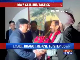 Indian Olympic Association's stalling tactics.