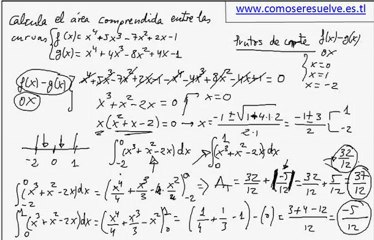 Area entre dos curvas