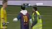 Barcelona fan invades Sweden v Argentina to give Lionel Messi a kiss