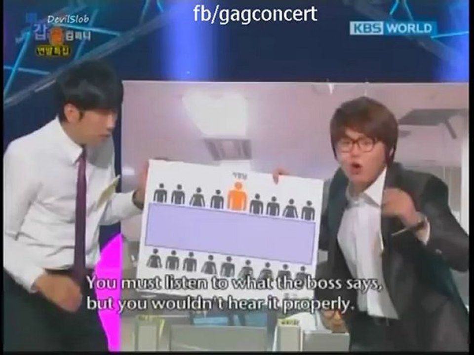 [ENGSUB] GAG CONCERT EP. 679 Rules of The Workplace  (last episode for 2012 SPECIAL)