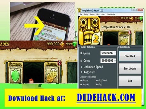 Working Temple Run 2 Hack for unlimited Coins and Gems Infiniti
