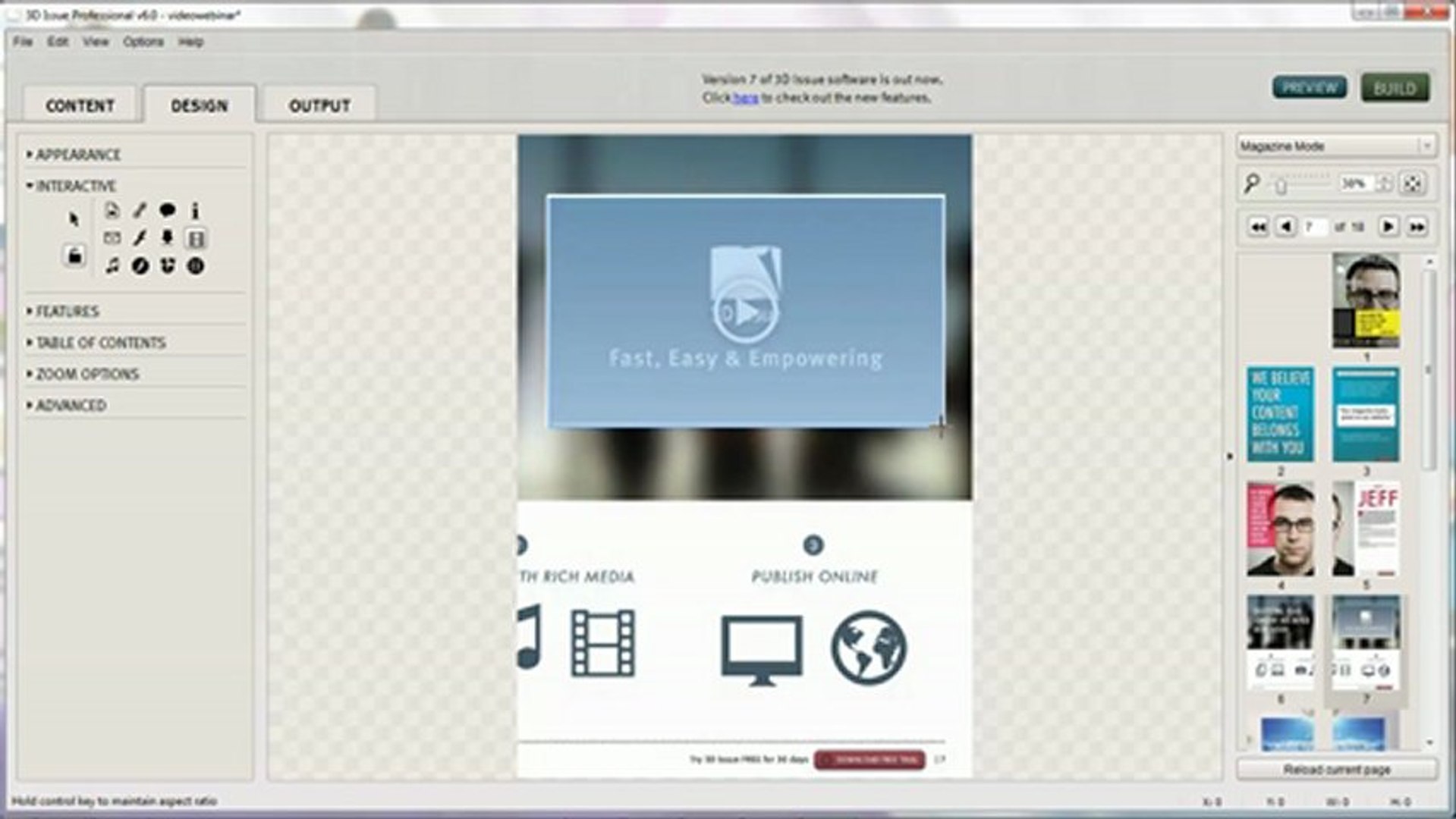 How to add videos to digital magazines