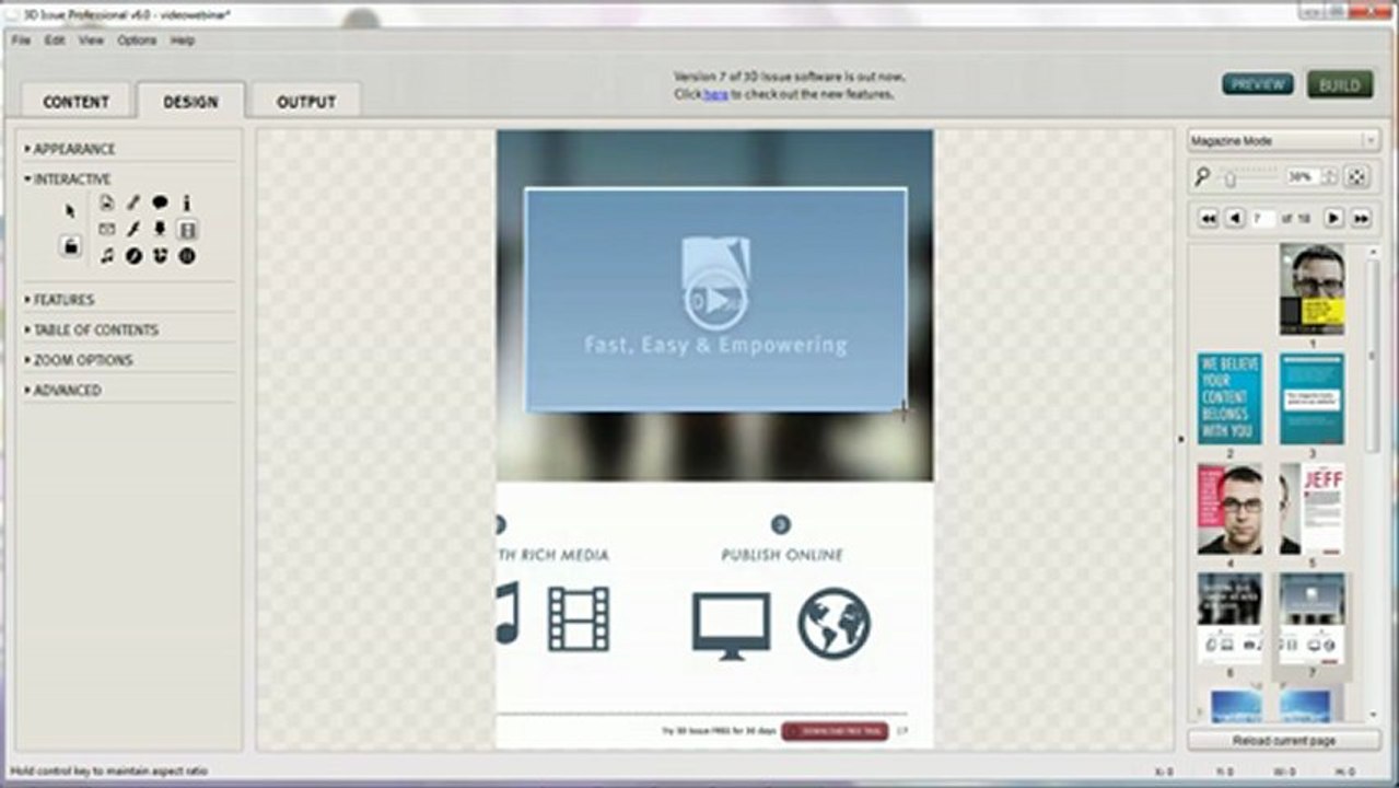 How to add videos to digital magazines