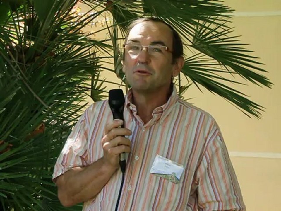 Pierre Speich, FranceAgriMer à Montpellier - août 2012 -1ère Conférence Internationale sur les systèmes de production rizicole biologique